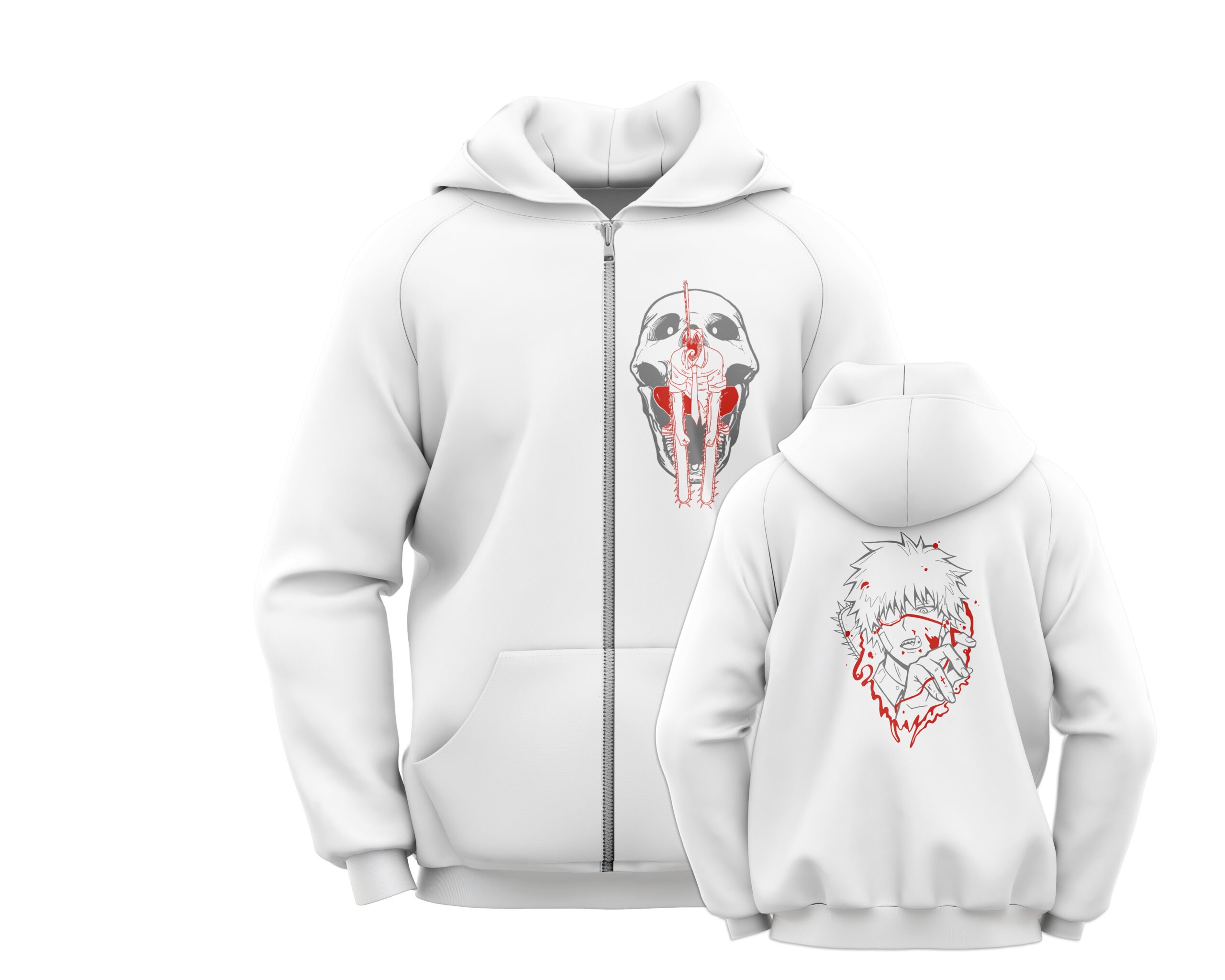 Chainsaw Man Zipper Hoodie