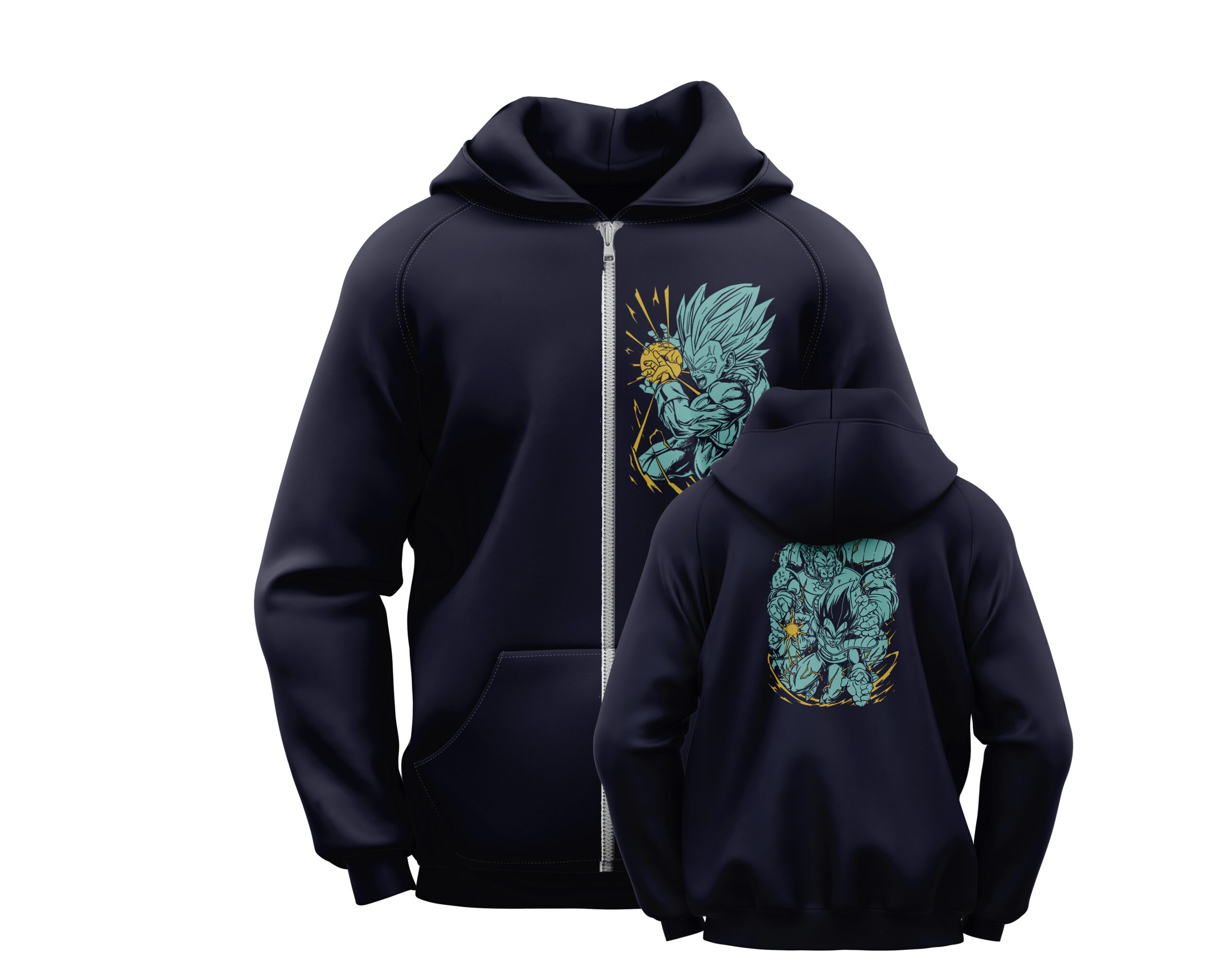 Dragon Ball Goku Vegeta Zipper Hoodie