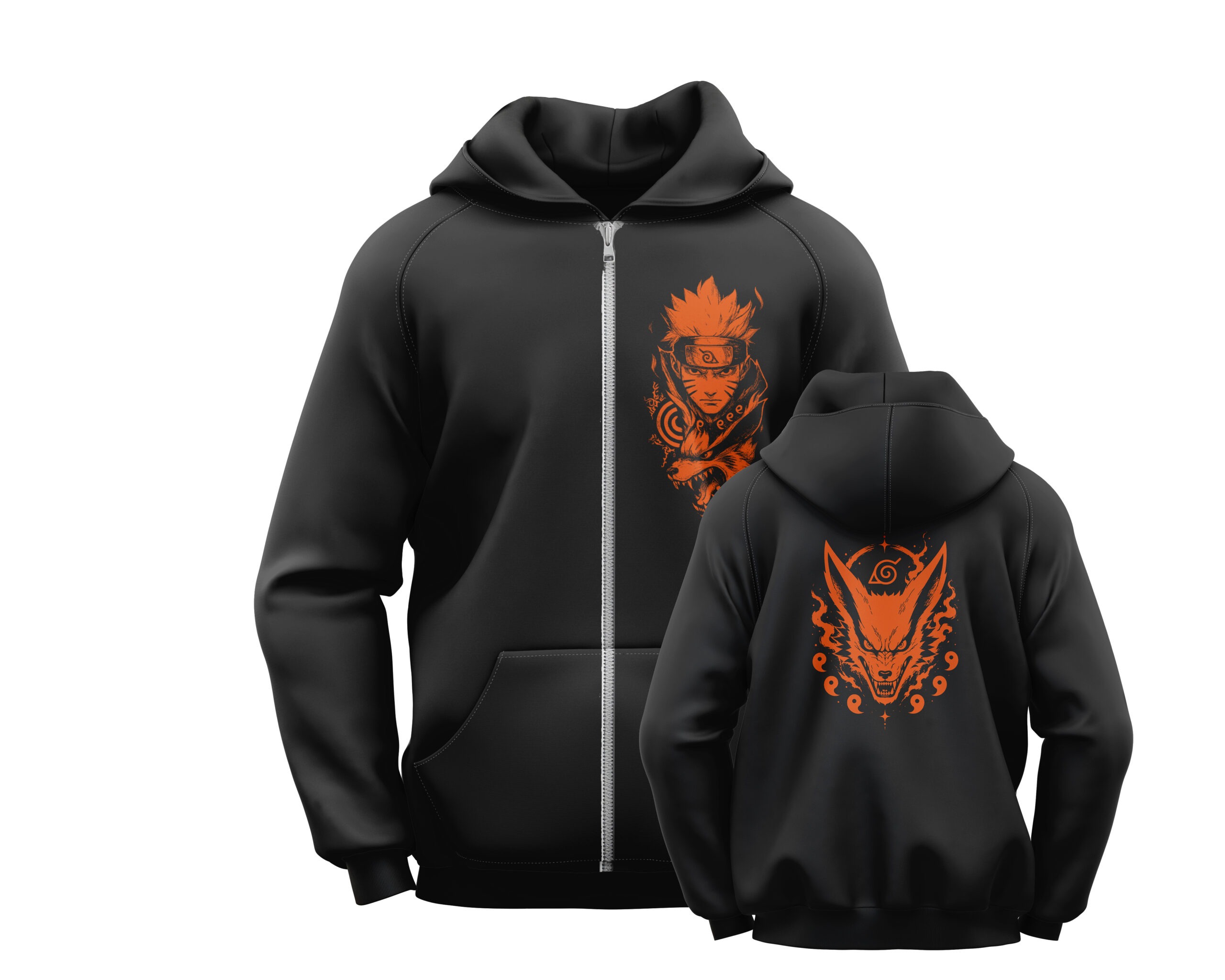 Naruto Uzumaki Zipper Hoodie